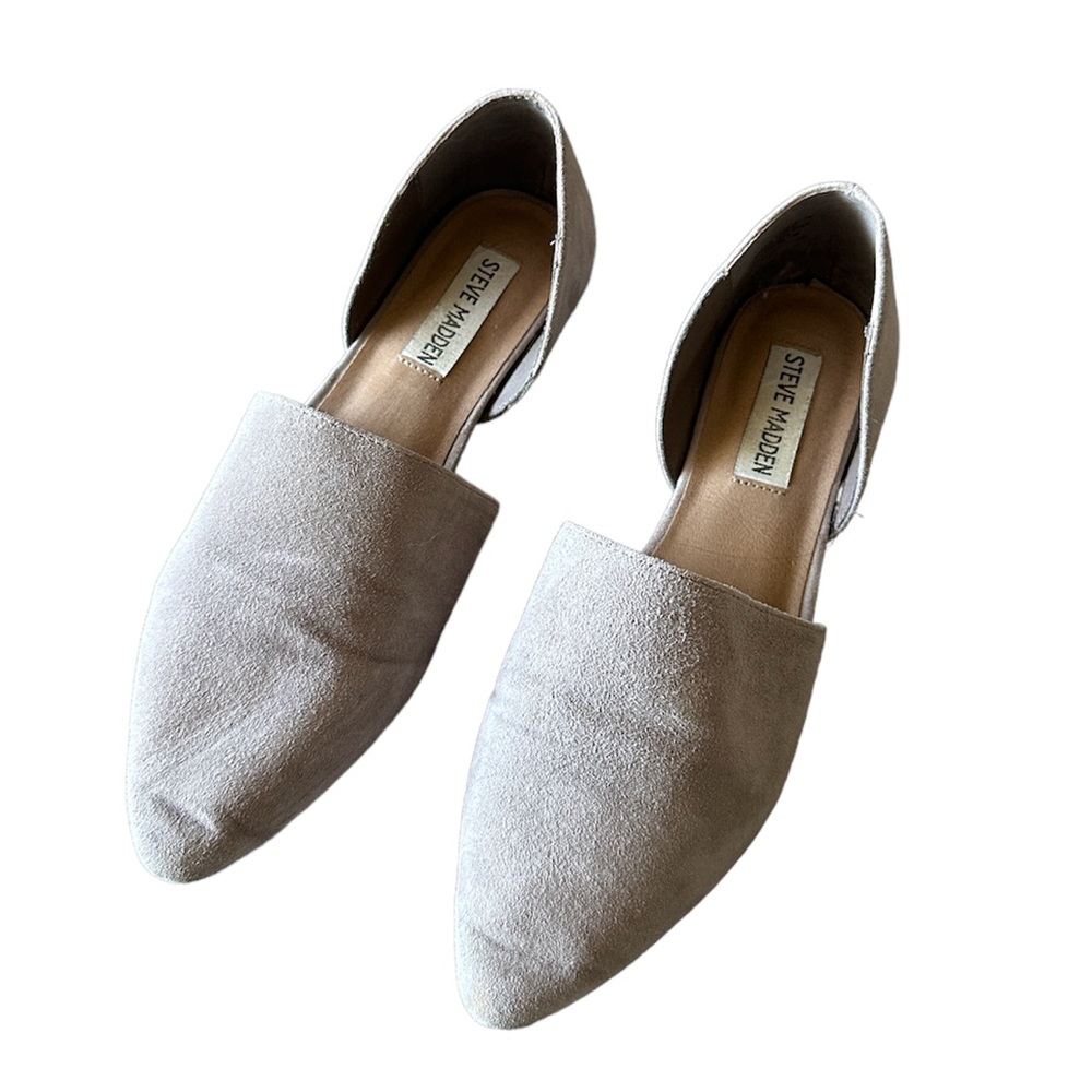 Steve Madden Grey Suede Flats
